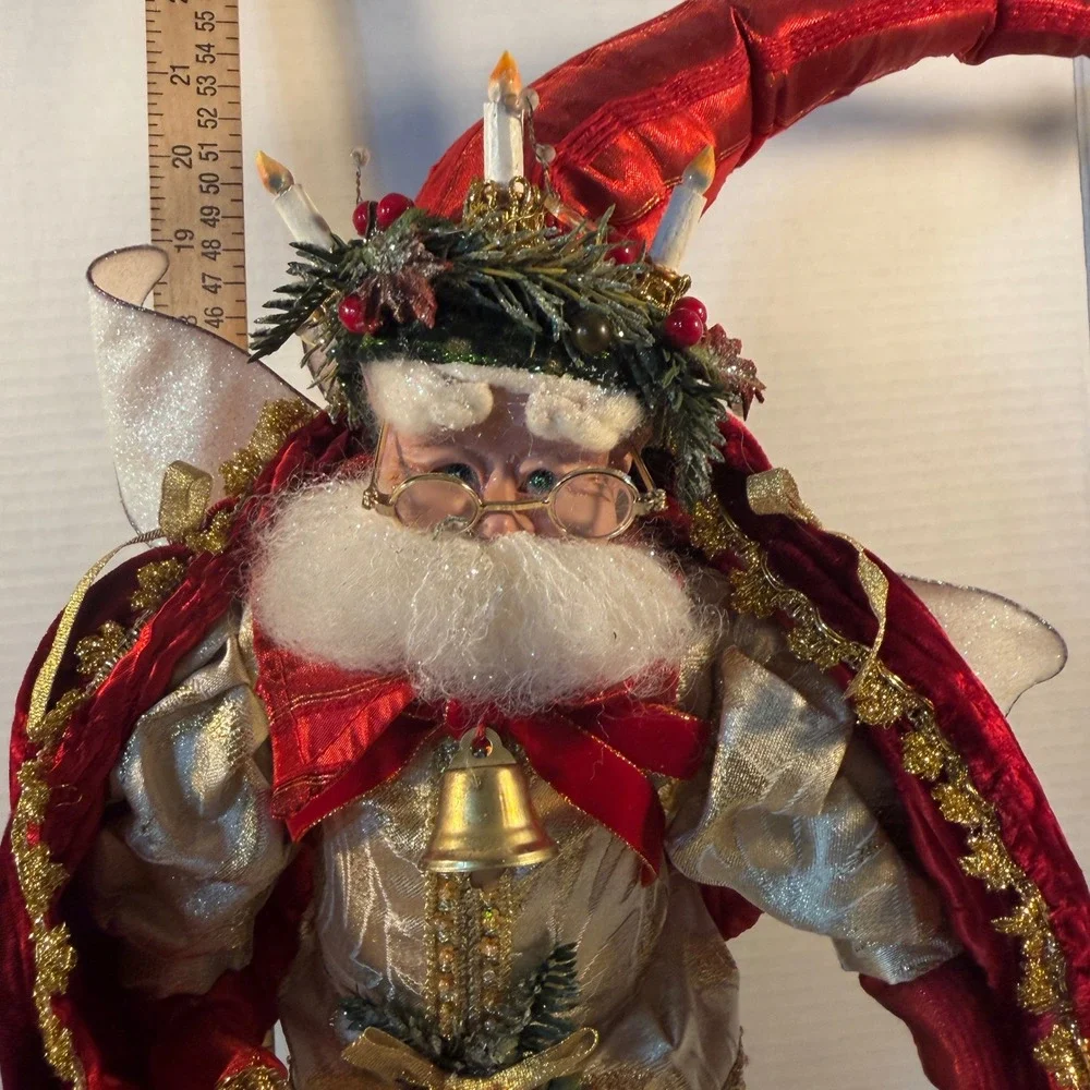 Mark Roberts Christmas Fairy Santa Limited Edition Posable Holiday Decor 21in